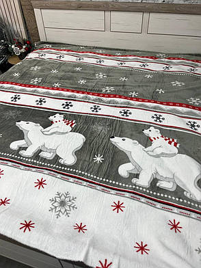 Плед новорічний Півтораспальний, фото 3