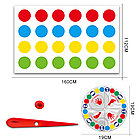 Підлогова гра Твістер 160 × 112 см для дітей і дорослих Twister Dance Party Game, фото 2