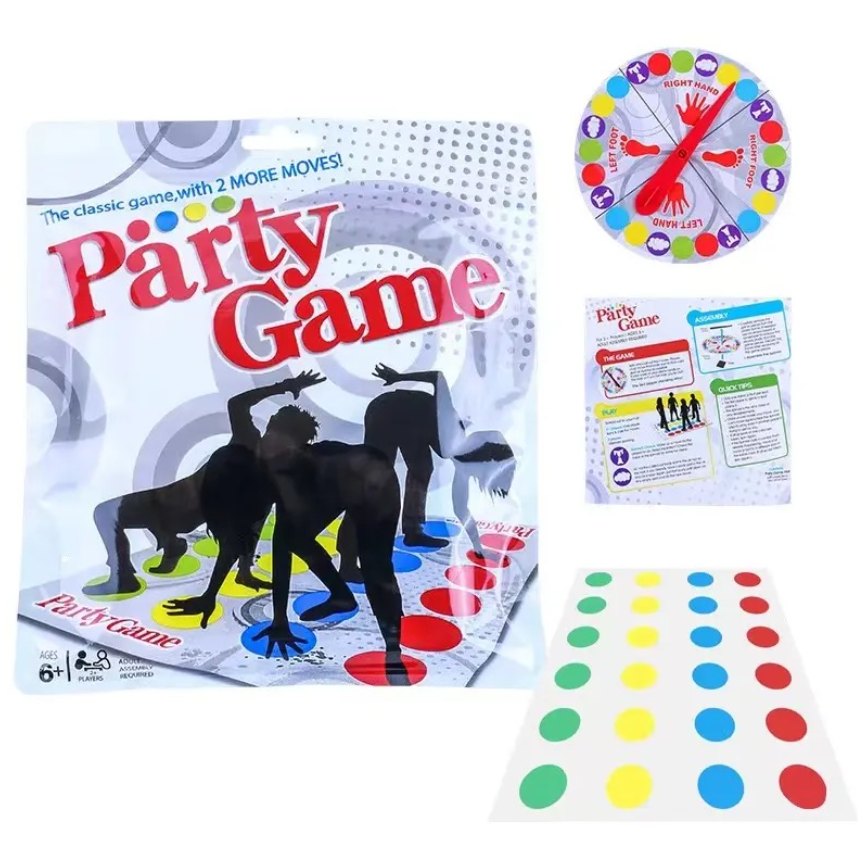 Підлогова гра Твістер 160 × 112 см для дітей і дорослих Twister Dance Party Game, фото 1