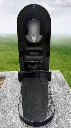 Пам'ятник на могилу із граніту з надгробною плитою Р-100, фото 2