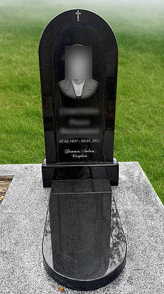 Пам'ятник на могилу із граніту з надгробною плитою Р-100, фото 1