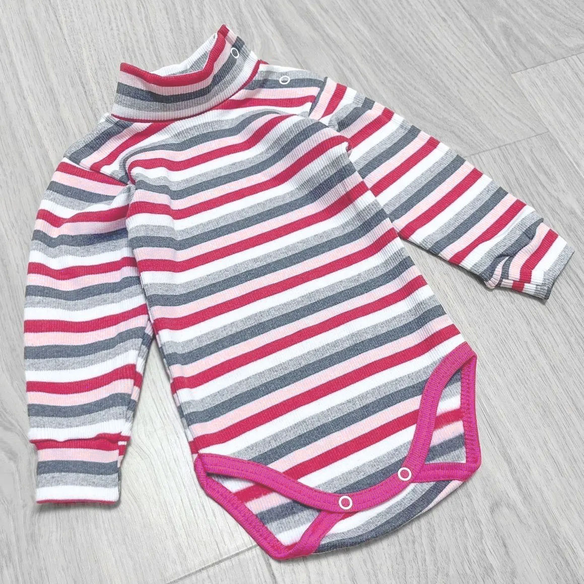 80 8-10 міс (24) теплий боді гольф водолазка з горлом для дівчинки з начосом флісом утеплений 8136 РЗВ