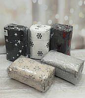 Простирадло на гумці фланелеве байкове 160 на 200 см і 2 наволочки