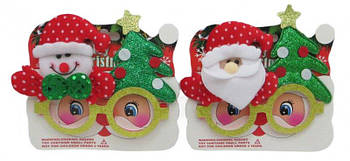 Окуляри новорічні "Д.Мороз-Ялинка, Сніговик-Ялинка" 8037 G-Rich