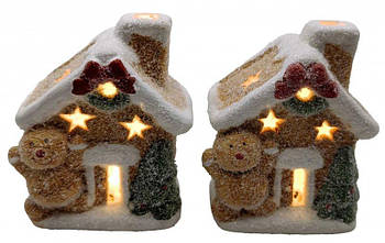 Сувенір LED "Пряничний будиночок", що світиться 11,5*9,6см YJ-25101 G-Rich