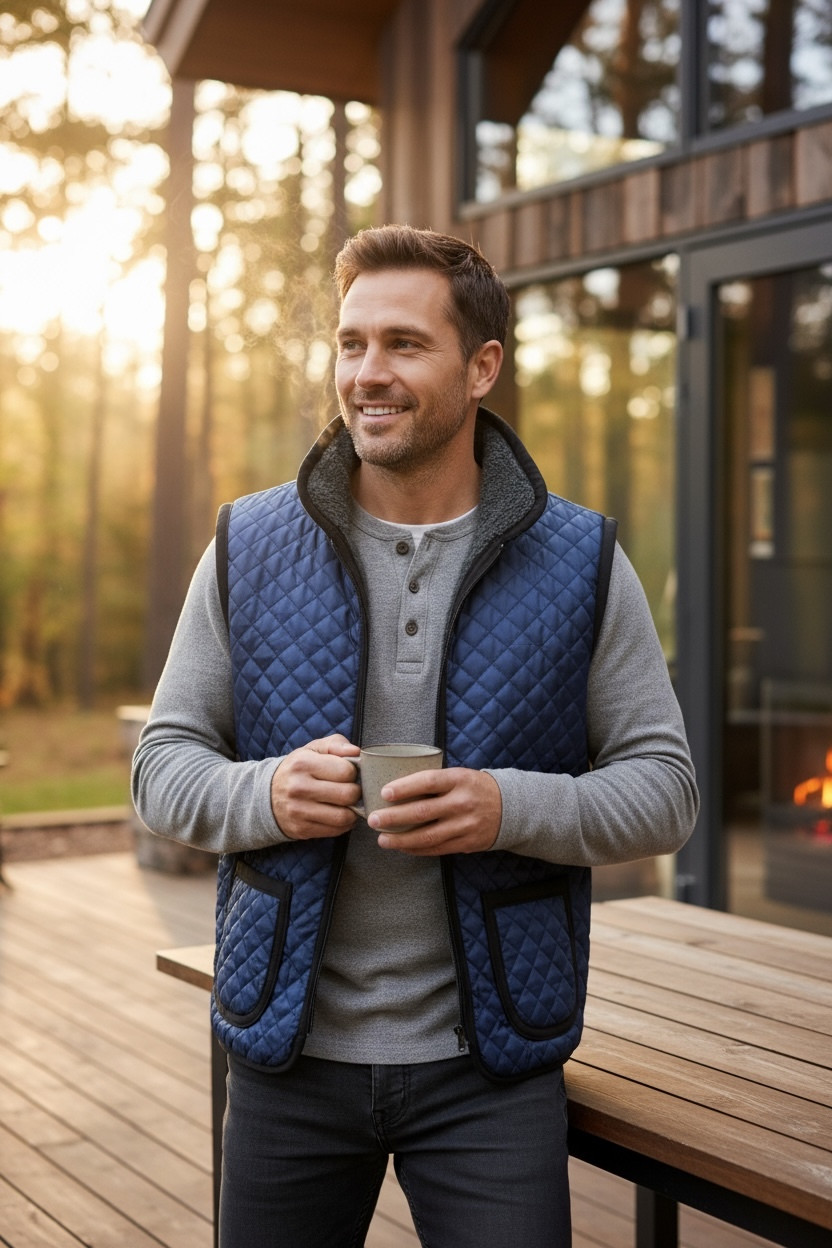 096 Безрукавка на овчині з коміром, фото 1