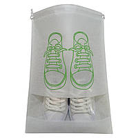 Чохол для зберігання та перевезення взуття Shoe Bag на затяжках, з віконцем 32 х 44 см (WW58742-4)