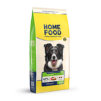 Корм для собак DOG ADULT MEDIUM/MAXI для активних собак і юніорів Ягня з рисом Весової ціни за 1 кг Home Food