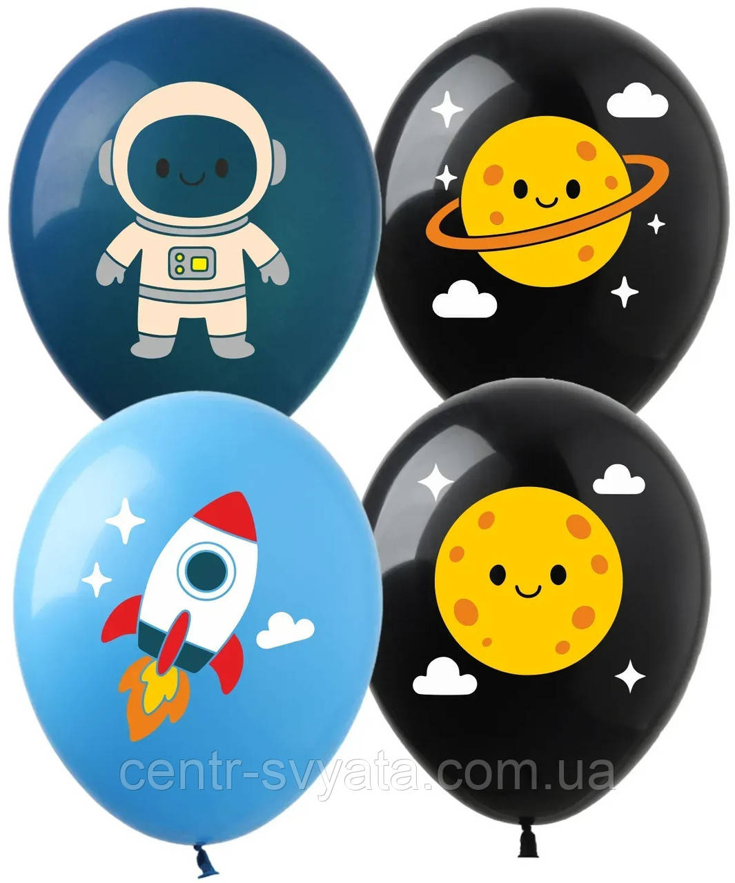 Латексна кулька Show 12"(30 см) Космічні пригоди