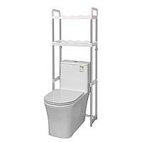 Полиця стелаж підлогова над унітазом Toilet Rack 50.5 х 24.5 х 139.5 см (398 TR)