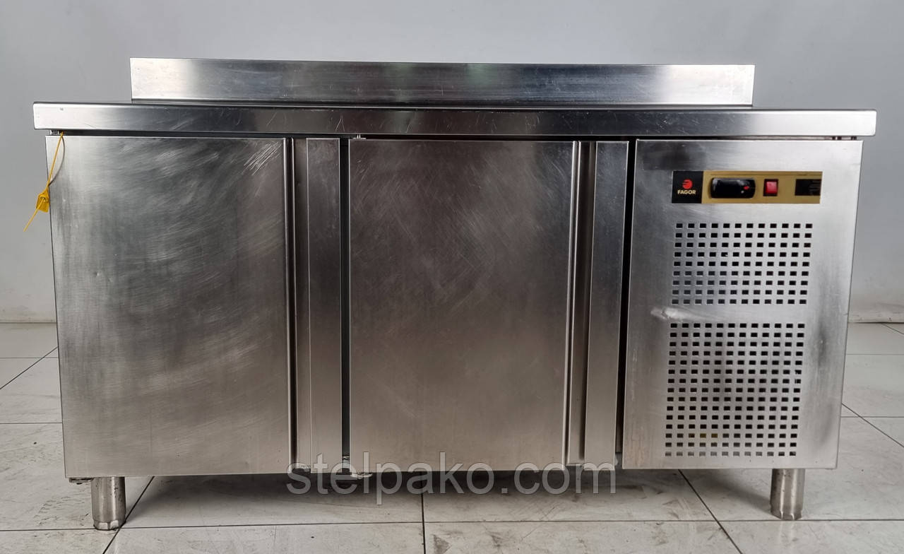 Холодильний стіл із нержавіючої сталі "Fagor" 1.5 м., (Італія), (-2° +2°), Б/у, фото 1