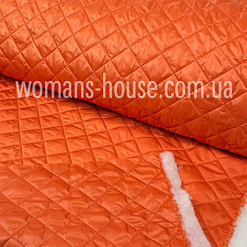 Плащівка стьобана матова 2-стороння Кубик діагональ 5 см діагональ 7,5 см Жовтогарячий