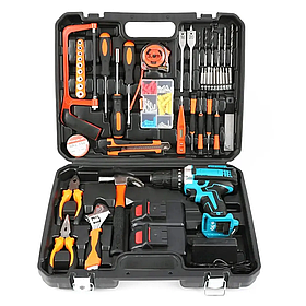 Шуруповерт RIAS 24V з набором інструментів 2xАКБ у кейсі (3_07521)