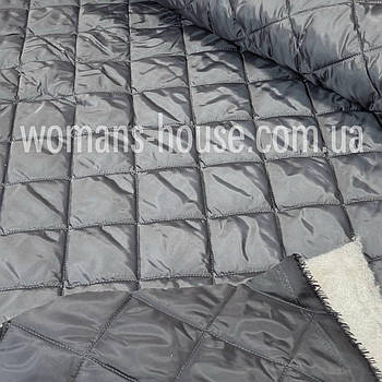 Плащівка стьобана матова 2-стороння Кубик діагональ 10 см боку по 7,5 см Графіт