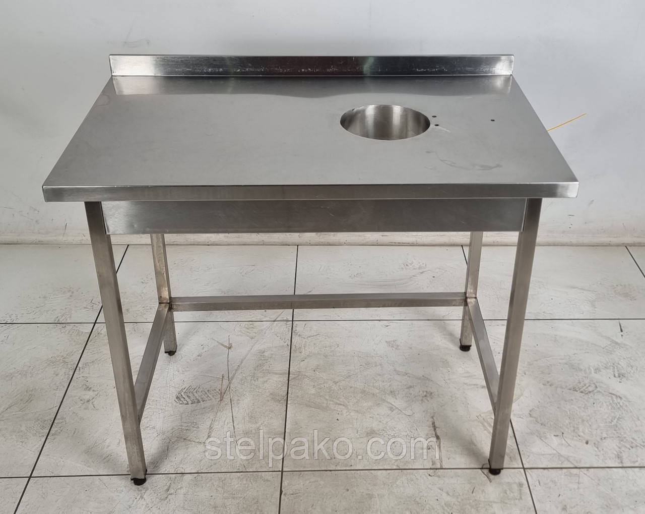 Стіл для відходів із нержавіючої сталі, 1000х600х850 мм., Б/у, фото 1