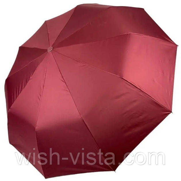 Парасолька жіноча напівавтомат Bellissimo M19302 Зоряна небо 10 спиць Бордова, фото 1