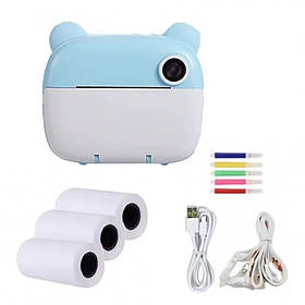 Фотоапарат миттєвого друку RIAS M3 2.4" USB + 3 рулони паперу + Фломастери Очних-Кольорах (3_07525)