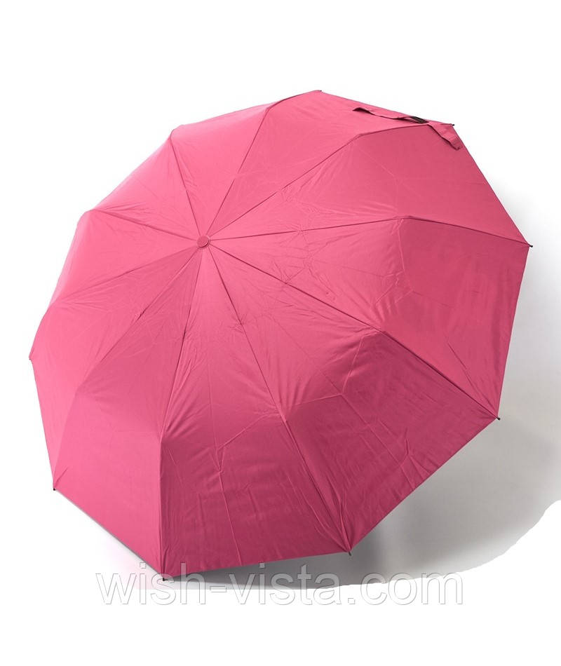 Парасолька жіноча Bellissimo NoM639 напівавтомат на 10 спиць з квітами під куполом Малинова, фото 1