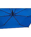 Парасолька жіноча напівавтомат SL 7003 8 спиць 3 складання Синя, фото 7