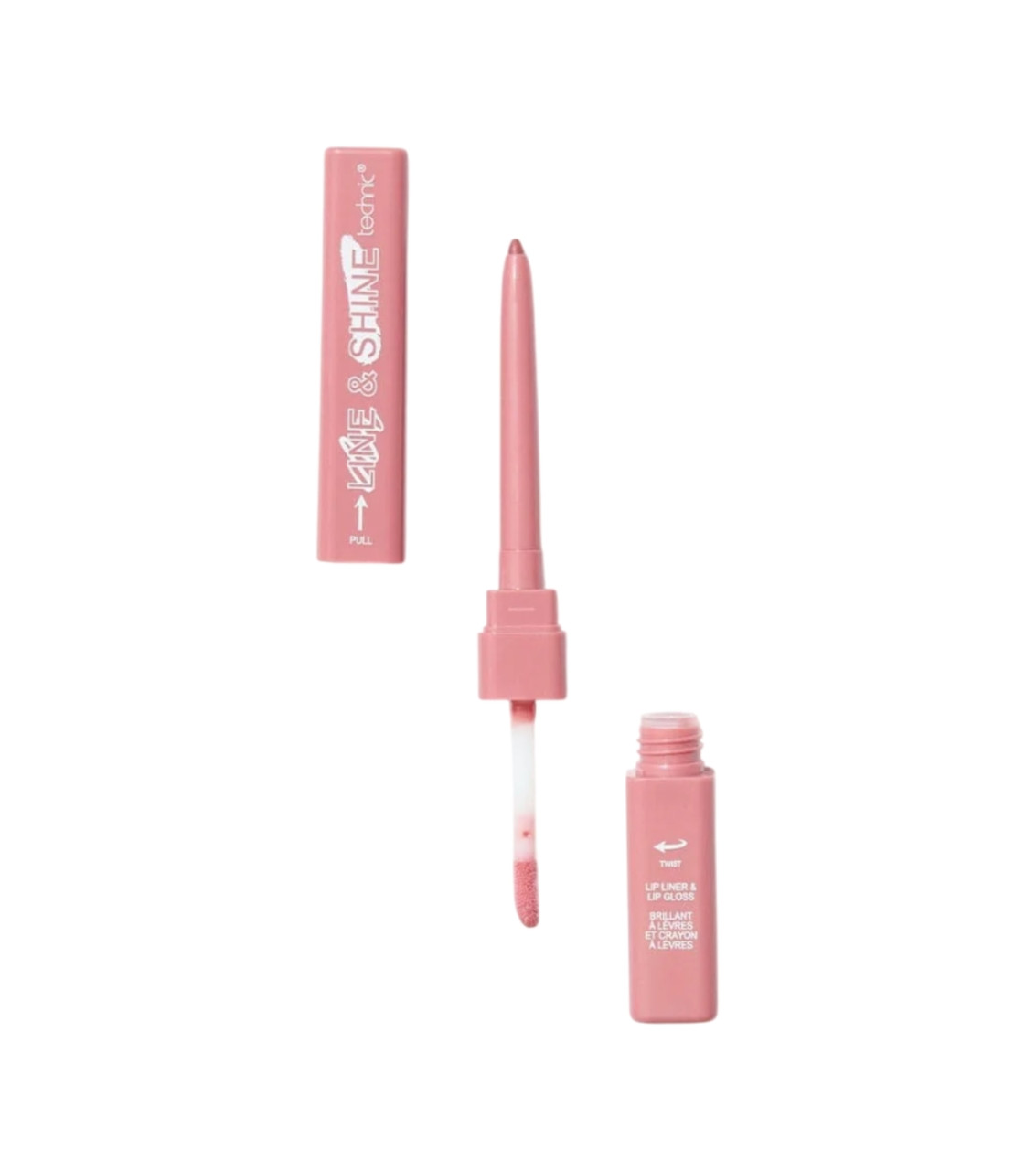 Контурний олівець + блиск для губ TECHNIC Line & Shine Yours But Better 5мл, фото 1