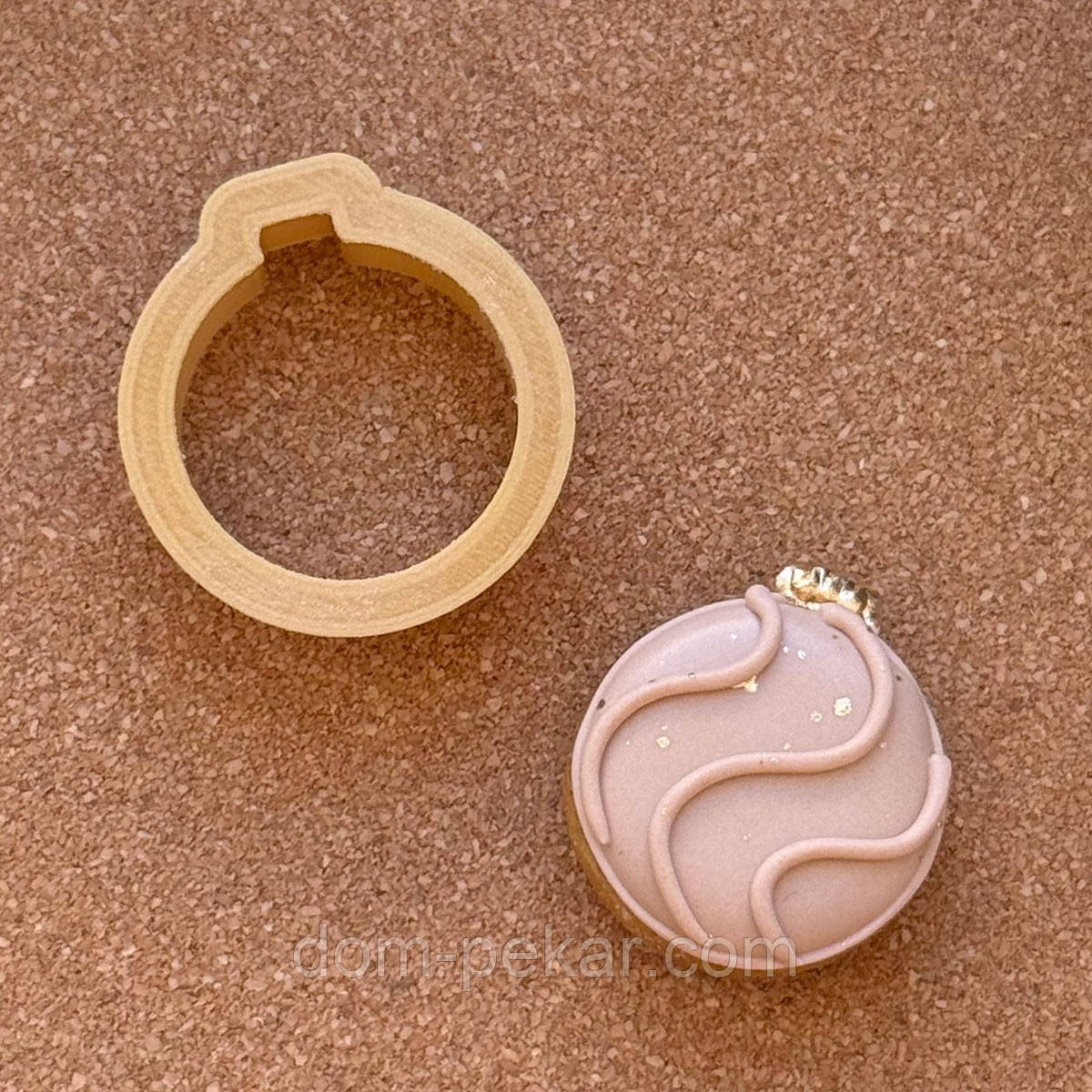 Ялинкова іграшка міні вирубка для пряників 3,2 см (3D)