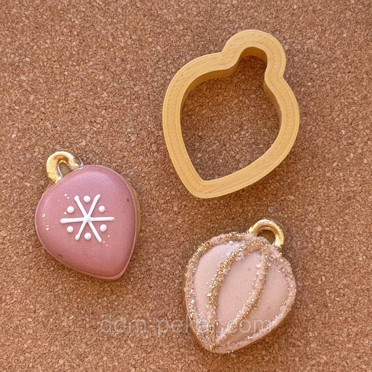 Ялинкова іграшка міні вирубка для пряників 3,7 см (3D)