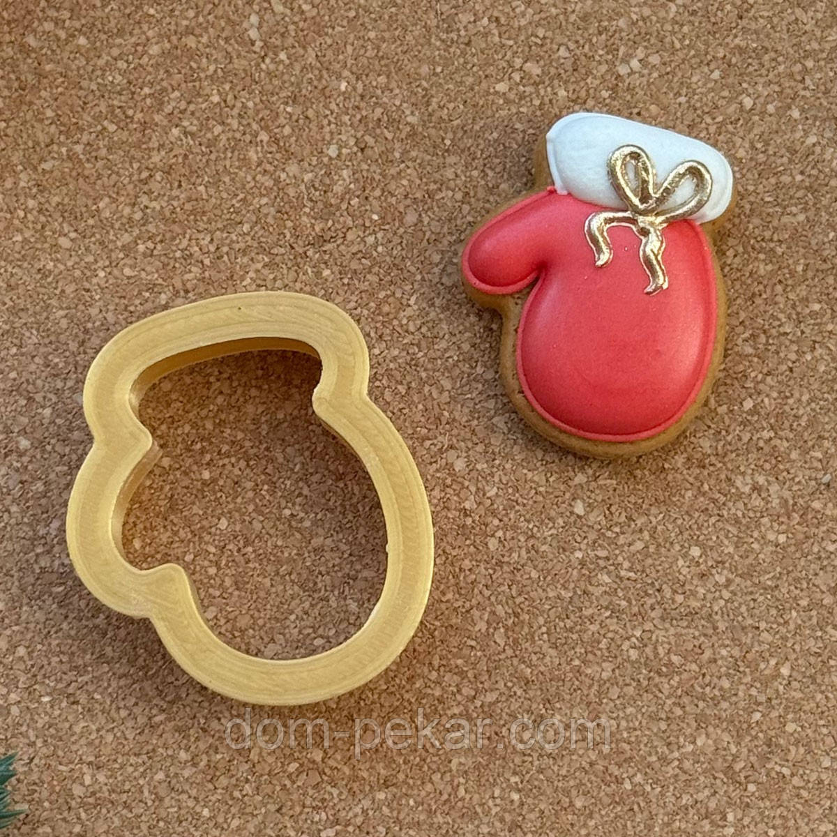 Рукавичка міні вирубка для пряників 3,5 см (3D)