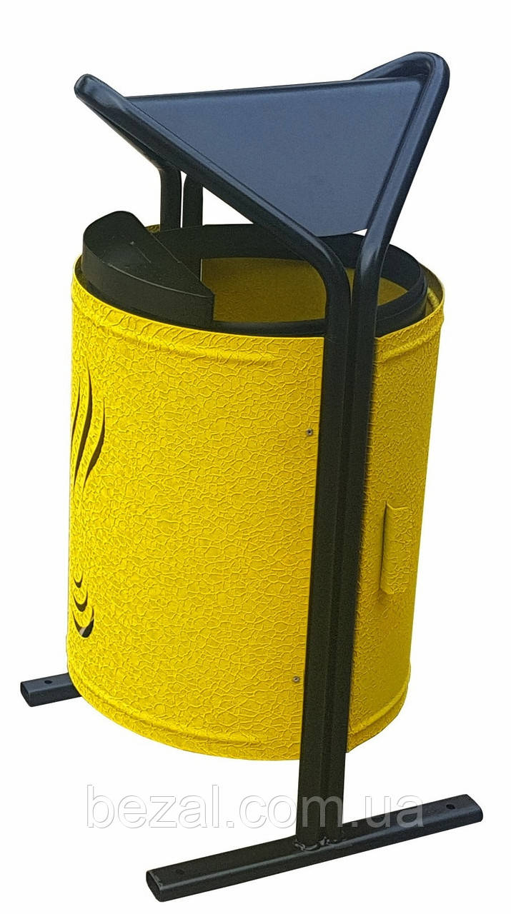 Урна паркова Kompred Стайл жовта, фото 1