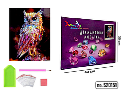 Алмазна мозаїка на підрамнику "Кристальна мудрість" 30×40 см