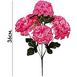 Штучні квіти букет калинка 6-ка, 36см, фото 3