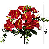 Штучні квіти букет калли Драго 12 голів, 40см, фото 4