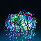 Вулична гірлянда Бахрома 36 м, 600 LED, мультиколір, білий дріт, фото 3