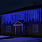 Вулична гірлянда Бахрома 36 м, 600 LED, синє світло, білий дріт, фото 4