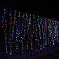 Новорічна гірлянда Бахрома 36 м, 600 LED, мультиколор, чорний дріт, фото 2