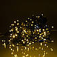 Новорічна гірлянда Бахрома 36 м, 600 LED, жовте світло, чорний дріт, фото 2