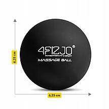 Масажний м'яч 4FIZJO Lacrosse Ball 6.25 см 4FJ1196 Black Poland, фото 5