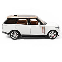 Машинка метал Range Rover L460 рендж ровер 1:24 білий світло звук 20,5*7*7см (RS-15526), фото 2