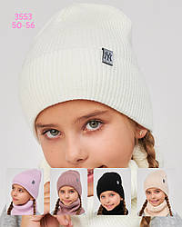 Комплект зимній шапкахомут для дівчат