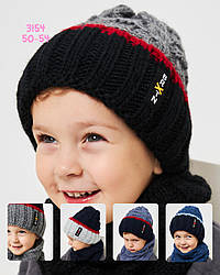 Комплект зимній шапкахомут для хлопчиків