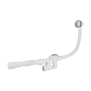 Сифон для ванни Lidz (WHI) 60 03 V002 01 з ревізією (вихід 50 мм)