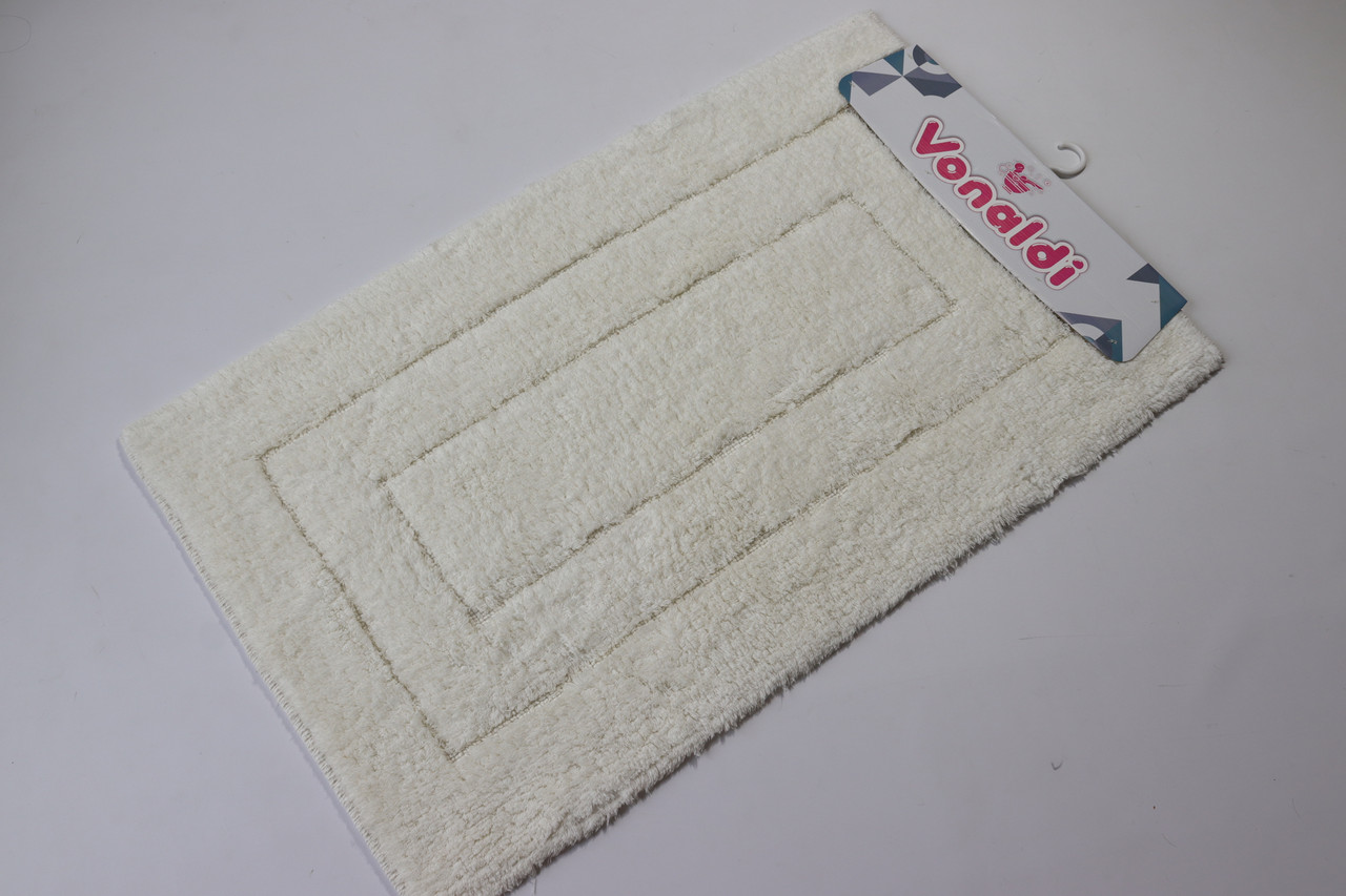 Килимок у ванну 100*60 см Vonaldi Elite Optical White 70010