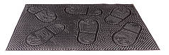 Килимок придверний ГОСПОДАР "Следи" гумовий 580х365х5 мм 92-0731