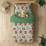 Сатин digital "Леви-індіанці" з кактусами та ловцями снів на акварельно-каковому тлі No SKD-160-081, фото 9