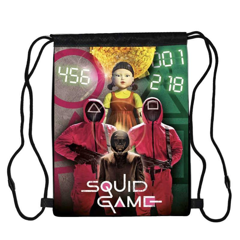 Сумка для взуття Гра в кальмара (Squid Game 007), 410 х 300 мм, фото 1