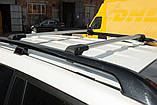 Багажник (поперечини) на звичайні рейлінги під ключ WingBar V1 (2 шт) до 140 см, Сірі для Toyota Sienna 2010-2020 рр, фото 5