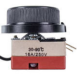 Термостат для бойлера WHD90E 16A 220V L=1000mm Tmax = 90°C + ручка керування (2 клеми), фото 4