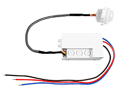 Датчик руху врізний білий 360° AVT