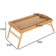 Столик бамбуковий для сніданку в ліжко Ruhhy 25052, фото 2