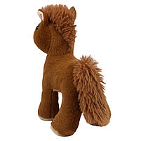 М'яка іграшка Коник Сеня коричневий Копиця хутро Україна 25*21*8см (00081-7), фото 3