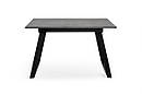 Стіл Хьюстон 130(+40)*77 чорний метал/мрамор темн, фото 3